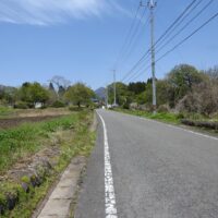 榛名山麓の道