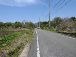 榛名山麓の道