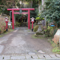 箱根神社の社外の末社で駒ケ岳の地主神駒形大神を祀る古社。箱根七福神めぐりで賑わう。