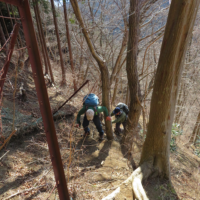 尾根に向かう急登