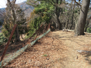 平坦な弁天御髪尾根