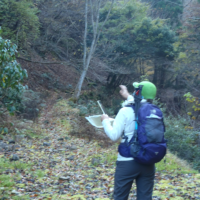 久良谷に残る水平道