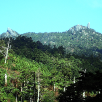 右；太忠岳、左花折岳