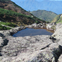 御手水鉢の水は涸れたことが無いと言われている