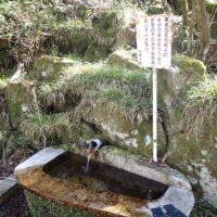 清水が湧き出ているが、今は生で飲むことはできない