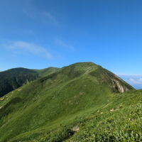 白山への稜線