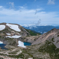 御前峰から大汝峰