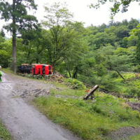 天増川林道を15分ほど遡って能登越に向かう