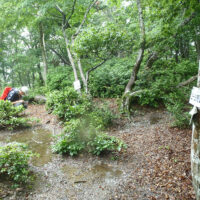 大日岳側の小さなピークを越えて闇見に下る