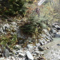 右岸の踏み跡を辿る