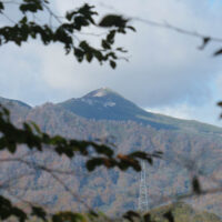 大千軒岳ビューポイントから眺める大千軒岳の雄姿j
