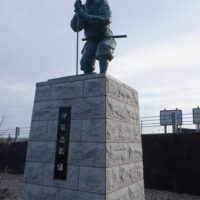 伊能忠敬北海道測量開始記念公園の伊能忠敬像