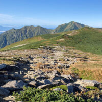 遥か大日岳への稜線