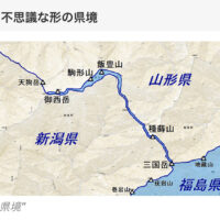 飯豊山参詣道略図