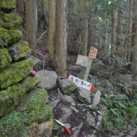石垣が残る