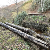 崩落した黒川2号橋