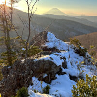 800m岩峰上から見た羊蹄山