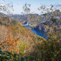 豊平峡ダムと定山湖