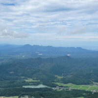 三瓶山から見た大江高山火山群