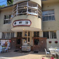 薬師湯：温泉津集落の中にあり、大正時代の木造建築物として町に風情をかもし出している。 薬師湯の源泉は施設の真後ろにあり、地下2～3ｍからの自然湧出で、湧き出している源泉の温度は約46度。何も手を加えずに湯船に注ぐことが出来る源泉。それはまさに神様からの授かりもの、大地からの恵みと言える。初めてだと熱過ぎて容易に浴槽に浸かれない。物は試し、挑戦してみるのも良いと思う。