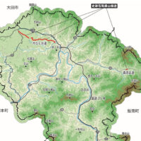 やなしお道と森原古道の地図