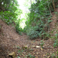 塔ノ峠隧道の上部は古い街道が通じていた