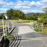 峠村の一里塚があった田中土橋跡