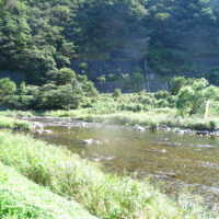 牧渡瀬　断崖で苦労し、渡船を使った箇所。