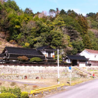 旧大原本陣を務めた元庄屋、讃井家の屋敷　左にあった本陣は明治に入り取り壊したという