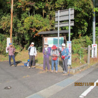 栗栖の駐車場　ここから生山峠に向かってスタートする