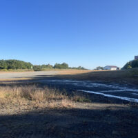 スキー場の駐車場