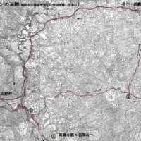 ウェストンの足跡（陸地測量部　明治35年測量図「宮地」）